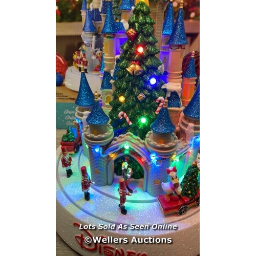 4058 - DISNEY 17.5 INCHES (44.5CM) ANIMATED CHRISTMAS PARADE TABLE TOP ORNAMENT WITH LED LIGHTS & SOUNDS / ... 