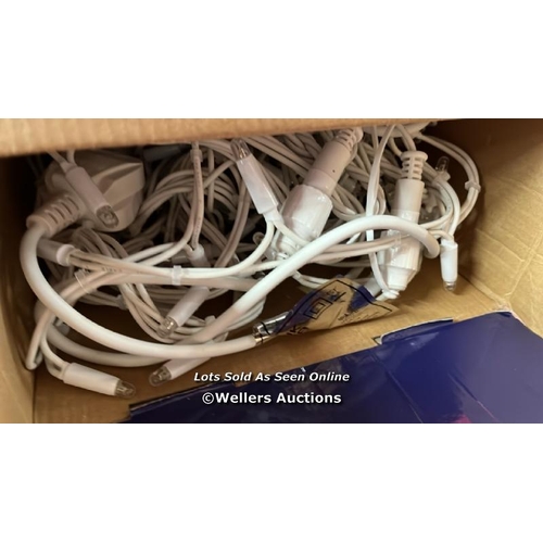 4077 - 4M LED ICICLE LIGHTS / NEW, OPEN BOX / A13