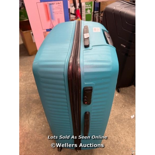 4094 - AMERICAN TOURISTER JETDRIVER LARGE 4 WHEEL SPINNER CASE / SIGNS OF USE / WHEELS & HANDLES APPEAR OK ... 