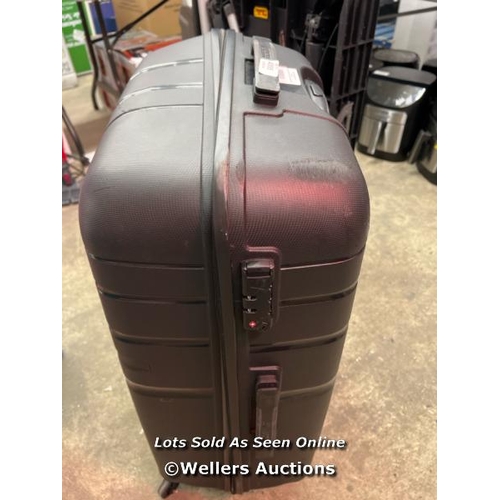 4095 - AMERICAN TOURISTER JETDRIVER LARGE 4 WHEEL SPINNER CASE / SIGNS OF USE / WHEELS & HANDLES APPEAR OK ... 