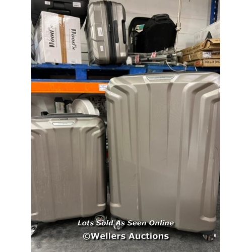 4096 - SAMSONITE ENDURE 2PC. HARDSIDE LUGGAGE SET / SIGNS OF USE / WHEELS, HANDLES & ZIPS APPEAR OK / COMBI... 