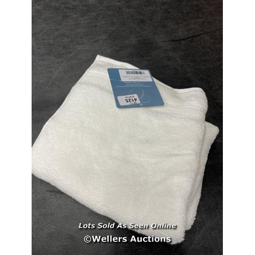 4125 - CHARISMA HAND TOWEL (WHITE / 50X90CM) / APPEARS NEW   / A8