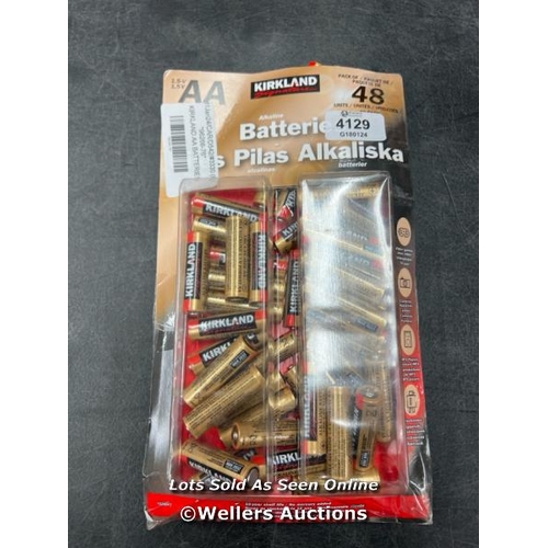 4129 - KIRKLAND AA BATTERIES / SEE IMAGES / A8