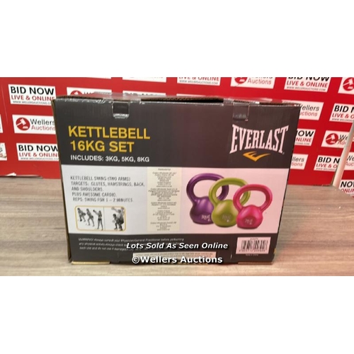 4148 - EVERLAST 16KG KETTLEBELL / APPEARS NEW OPEN BOX / A10A