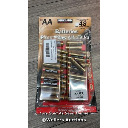 4153 - KIRKLAND AA BATTERIES / SEE IMAGES / A10A