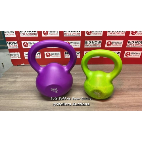 4155 - EVERLAST KETTLEBELLS / 8KG & 5 KG / SIGNS OF USE / B19