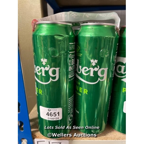 4651 - 10X CARLSBERG DANISH PILSNER / 568ML CANS / 3.4% / F13