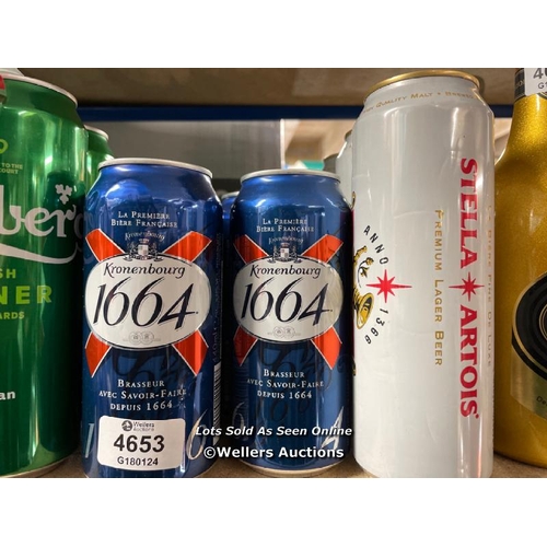 4653 - 9X KRONENBOURG 1664 (440ML / 5%) & X6 STELLA PRMIUM (568ML / 4.6&) / F13