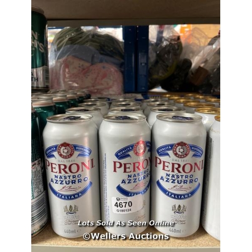 4670 - 16X PERONI NASTRO AZZURRO / 440ML / 5% / F14