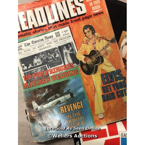 5017 - ASSORTED ELVIS RELATED MAGAZINES INC. RADIO TIMES / NO VAT ON THE HAMMER PRICE / B2