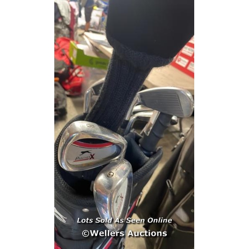 5044 - PUMA GOLF BAG WITH 8 CLUBS / PRE-OWNED / NO VAT ON THE HAMMER PRICE / C44