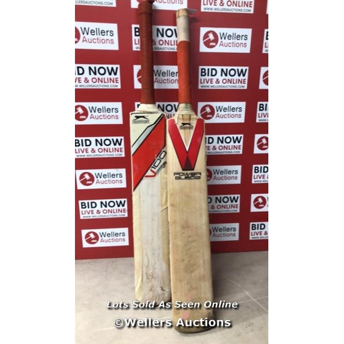 5056 - 2X SLAZENGER CRICKET BATS / PRE-OWNED / NO VAT ON THE HAMMER PRICE / B13