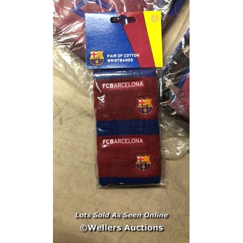 5078 - NEW FC BARCELONA BAGS AND WRISTBANDS / NO VAT ON THE HAMMER PRICE / B15