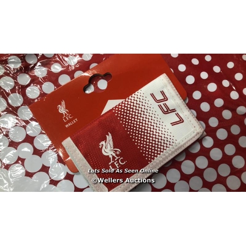 5080 - NEW LIVERPOOL FC BAGS, WALLETS, AND PLAYING CARDS / NO VAT ON THE HAMMER PRICE / B15