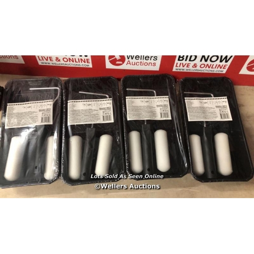 5104 - 4X NEW PAINT ROLLER SETS  / NO VAT ON THE HAMMER PRICE / C17