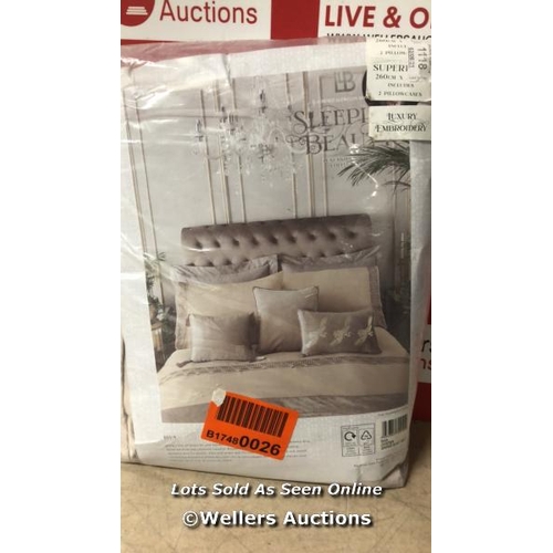 5118 - KING SIZE BED SET, NEW OPENED  / NO VAT ON THE HAMMER PRICE / C18