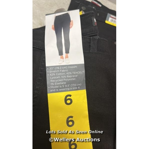 5145 - 10X PAIRS OF LADIES NEW KIRKLAND SIGNATURE JIGH RISE SKINNY JEANS / 6 / D27