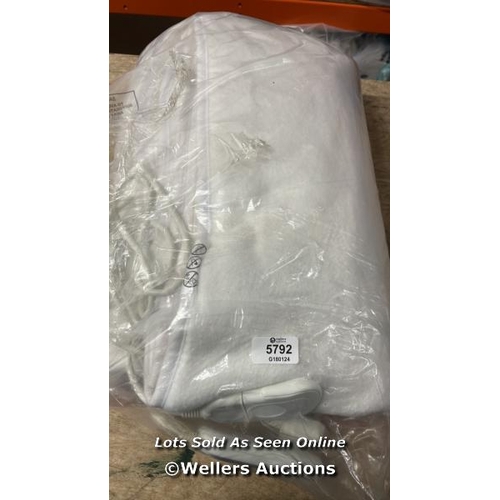 5792 - SNUGGLEDOWN INTELLIGENT WARMTH SUPREME COMFORT HEATED UNDERBLANKET, SINGLE / UNTESTED / MINIMAL SIGN... 