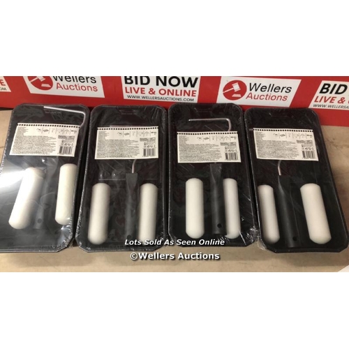 5856 - 4X NEW PAINT ROLLER SETS  / NO VAT ON THE HAMMER PRICE / C18