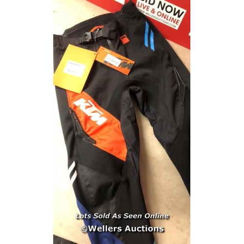 5866 - NEW KTM KIDS GRAVITY-FX MOTOCROSS PANTS SIZE L/26, RRP �94.80 / NO VAT ON THE HAMMER PRICE / C19