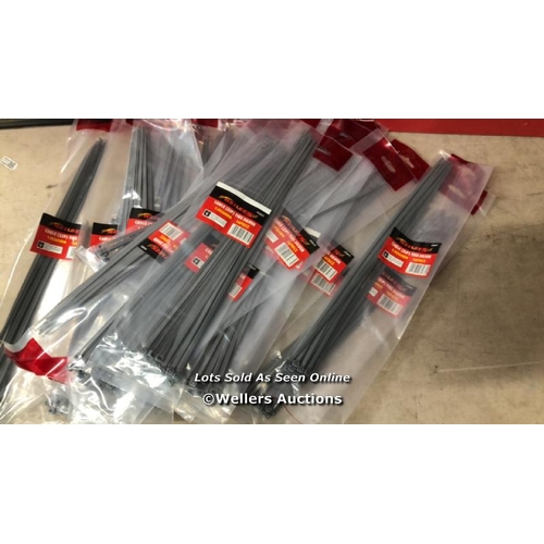 5881 - 21X NEW PACKS OF NEILSEN ZIP TIES (16PC PER PACK) / NO VAT ON THE HAMMER PRICE / C19