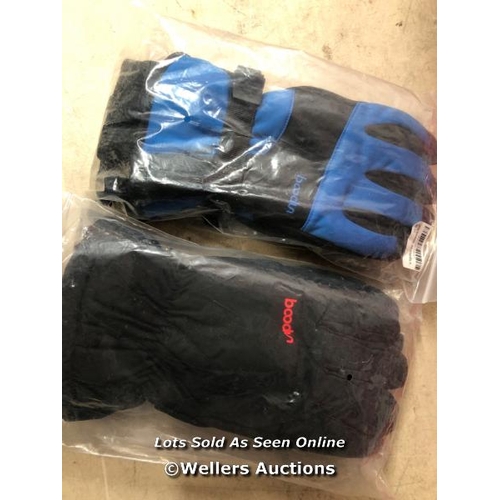 5891 - 2X NEW PAIRS OF BOILDEG WINTER GLOVES SIZES M & L  / NO VAT ON THE HAMMER PRICE / C19