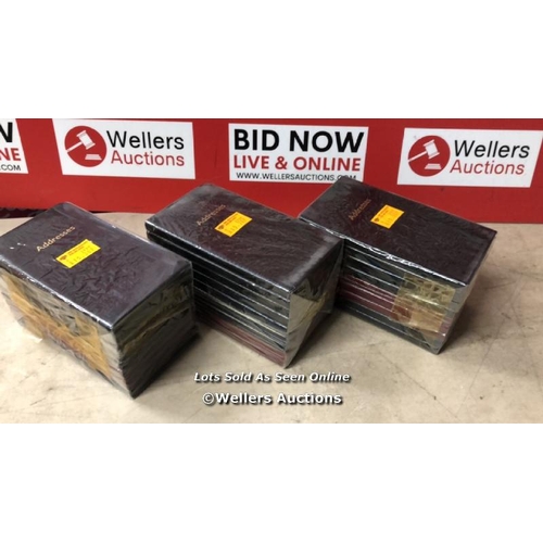 5895 - 3X PACKS OF 9X NEW ADDRESS BOOKS  / NO VAT ON THE HAMMER PRICE / B30