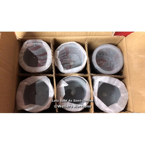 5912 - NEW GEORGE HOME MIDNIGHT FIG LED SCENTED CANDLES 6 PACK / NO VAT ON THE HAMMER PRICE / C12