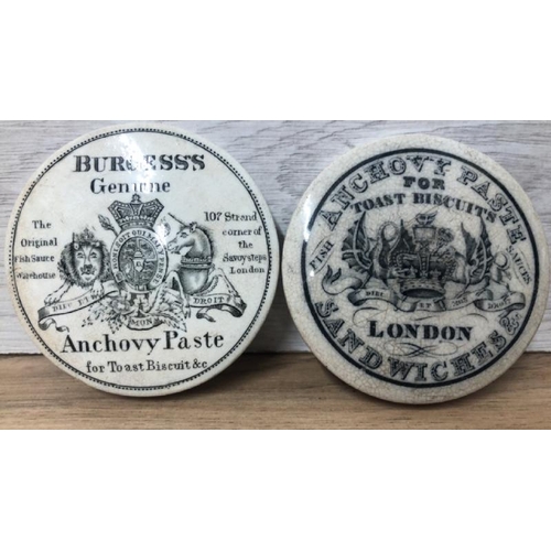 21 - Collection of mainly victorian pot lids including Harrod's areca nut toothpaste, Fortnum & Mason cav... 