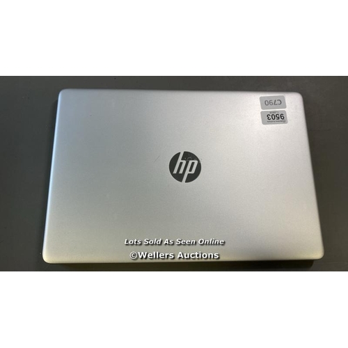 9503 - HP LAPTOP MODEL 15-DW1015NS / 16GB RAM / 500GB HD / I7-10510U @ 1.80GHZ / SN: CND0125DK6 / PROFESSIO... 