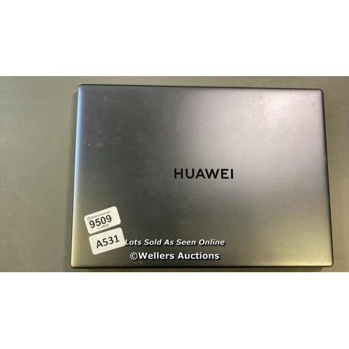 9509 - HUAWEI LAPTOP MODEL MACHD-WFE9Q / 16GB RAM / 1TB HD / I7-1165G7 @ 2.80GHZ / SN: JGVBB21830801529 / P... 