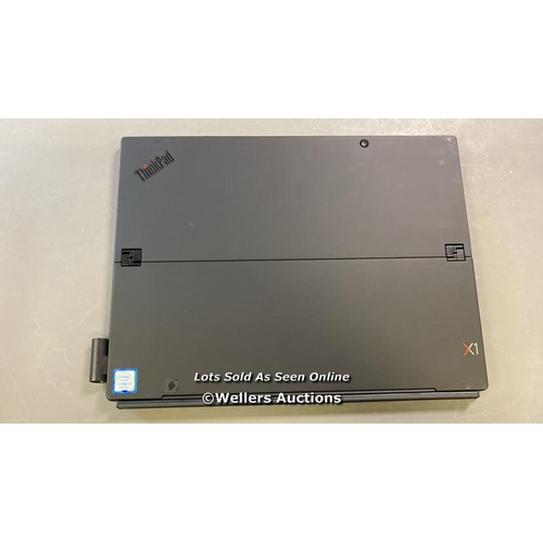 9543 - LENOVO THINKPAD X1 TABLET GEN 3 / 8GB RAM / 250GB HD / I5-8250U @ 1.60GHZ / SN: PF32F744 / TOUCH DIS... 