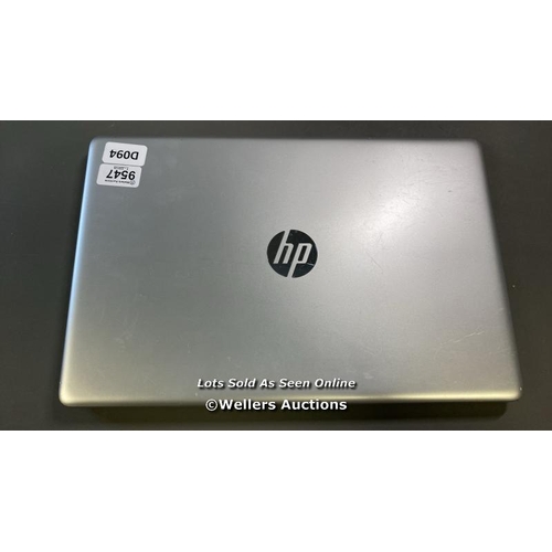 9547 - HP LAPTOP / MODEL 15-DB0011NO / 8GB RAM / 250GB HD / RYZEN 3 2200U @ 2.50GHZ / SN: CND646BMKD / PROF... 