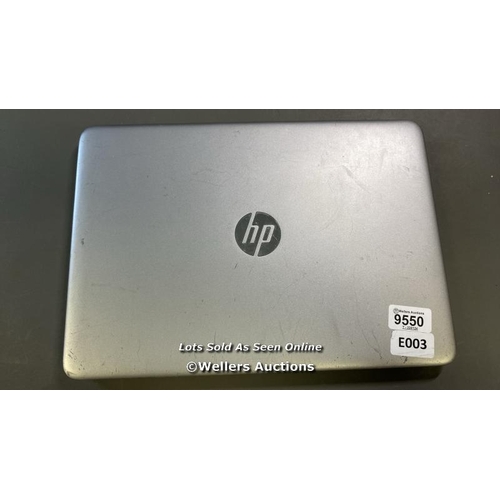 9550 - HP ELITEBOOK 840 G3 / 8GB RAM / 250GB HD / I5-6300U @ 2.40GHZ / SN: 5CG9020B0S / PROFESSIONALLY WIPE... 