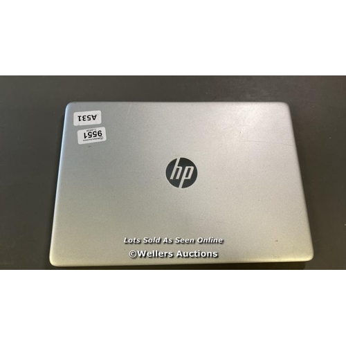 9551 - HP LAPTOP MODEL 14S-DQ2502SA / 4GB RAM / 128GB HD / INTEL PENTIUM FOLD 750S @ 2.0GHZ / SN: 5CD23325K... 