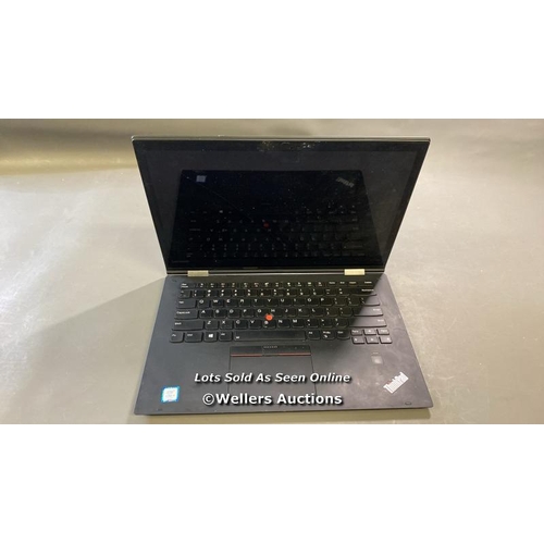 9560 - LENOVO X1 YOGA / 8GB RAM / 180GB HD / I5-7200U @ 2.50GHZ / SN: R90BCTBW / SCREEN DAMAGED / PROFESSIO... 