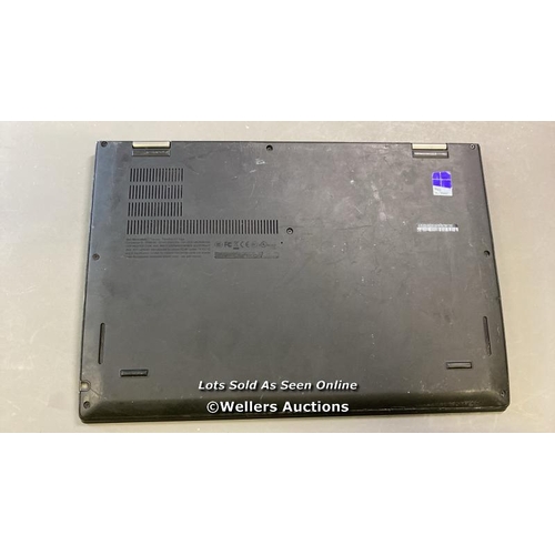 9560 - LENOVO X1 YOGA / 8GB RAM / 180GB HD / I5-7200U @ 2.50GHZ / SN: R90BCTBW / SCREEN DAMAGED / PROFESSIO... 