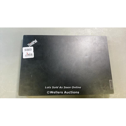 9567 - LENOVO THINKPAD E14 / 16GB RAM / 500GB HD / I7-1165G7 @ 2.80GHZ / PN: SPR1017471 / PROFESSIONALLY WI... 