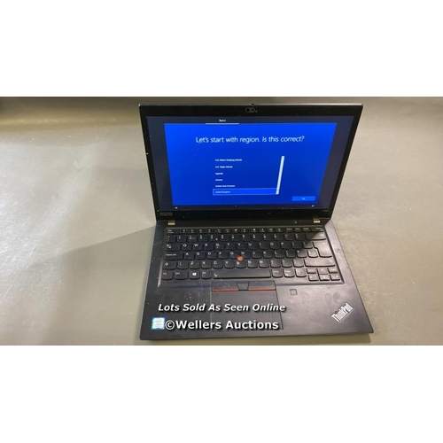 9575 - LENOVO THINKPAD T490S / 8GB RAM / 250GB HD / I5-8265U @ 1.60GHZ / SN: PC1B48J9 / PROFESSIONALLY WIPE... 