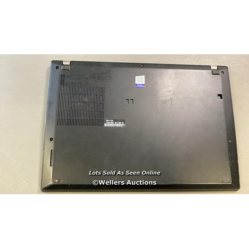 9575 - LENOVO THINKPAD T490S / 8GB RAM / 250GB HD / I5-8265U @ 1.60GHZ / SN: PC1B48J9 / PROFESSIONALLY WIPE... 