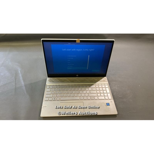 9594 - HP PAVILION LAPTOP / MODEL 15-CS0999NA / 4GB RAM / 128GB HD / INTEL PENTIUM 4415U @ 2.30GHZ / SN: 5C... 