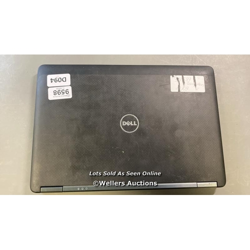 9598 - DELL LAPTOP MODEL P22S / 8GB RAM / 250GB HD / I7-5600U @ 2.60GHZ / ST: P22S002 / PROFESSIONALLY WIPE... 