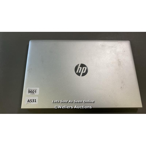 9601 - HP PROBOOK 450 G8 / 8GB RAM / 250GB HD / I5-1135G7 @ 2.40GHZ / SN: 5CD12636L1 / PROFESSIONALLY WIPED... 