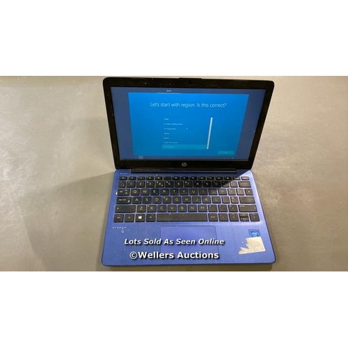 9602 - HP LAPTOP MODEL 11-AK0513SA / 4GB RAM / 64GB HD / INTEL CELERON N4020 @ 1.10GHZ / SN: 5CD1341KNR / P... 