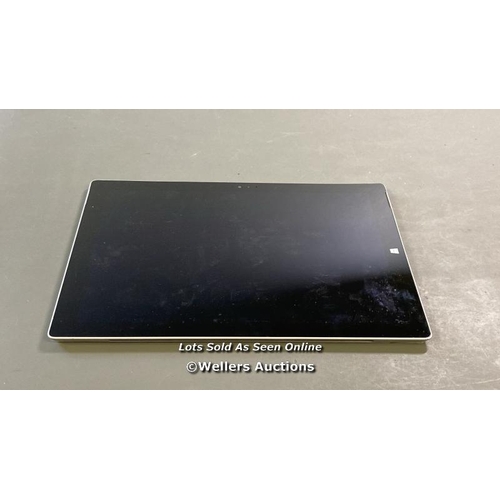 9612 - MICROSOFT SURFACE 8GB RAM / 250GB HD / I5-4300U @ 1.90GHZ / SN: 001716643153 / PROFESSIONALLY WIPED ... 