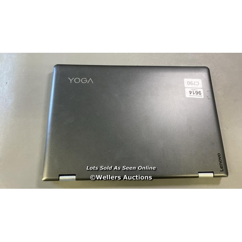 9614 - LENOVO YOGA 510-14ISK / 4GB RAM / I3-6100U @ 2.30GHZ / SN: MP14EFED / PROFESSIONALLY WIPED AND RELOA... 