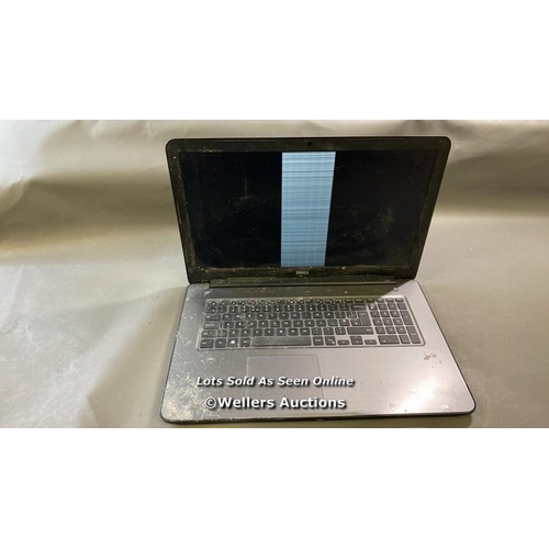 9621 - DELL INSPIRON MODEL P32E / 8GB RAM / HD REMOVED / ST: 33YBY32 - POWERS ON BUT NOTHING SHOWS ON DISPL... 