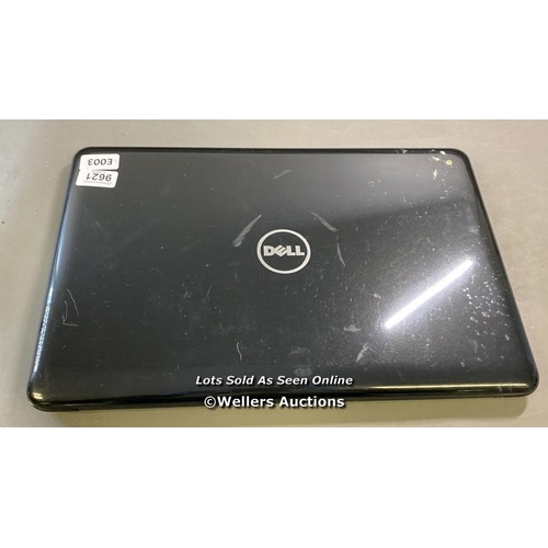 9621 - DELL INSPIRON MODEL P32E / 8GB RAM / HD REMOVED / ST: 33YBY32 - POWERS ON BUT NOTHING SHOWS ON DISPL... 