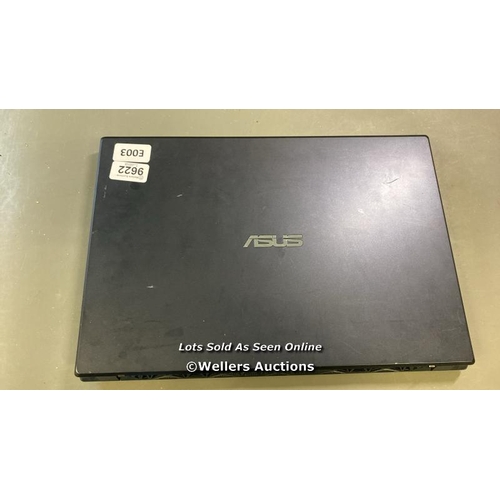 9622 - ASUS LAPTOP MODEL F571G / HD REMOVED / INTEL I5 PROCESSOR / SN: L4N0CX138846186 / SCREEN DAMAGED