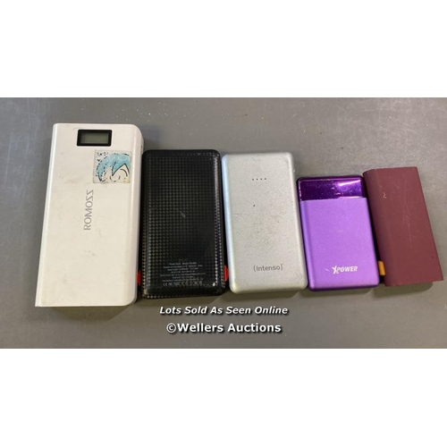 9628 - X5 POWER BANKS INCL. ROMOSS